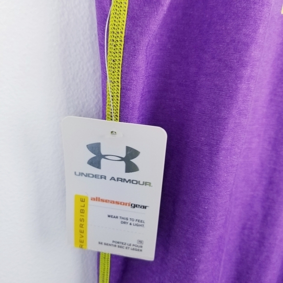 Under Armour Girl's Reversible Zip-Up Sleeveless Hoodie Jacket NWT - Picture 15 of 15